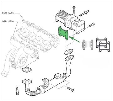 Заглушка EGR 1.9 2.4JTD ALFA ROMEO 147 156 159 166