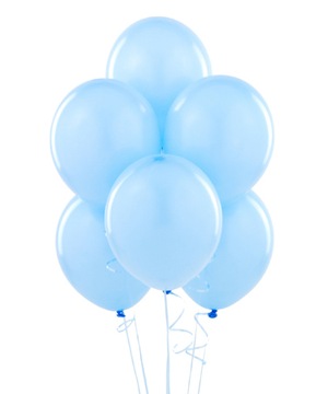 Balony Pastelowe BŁĘKITNE Niebieskie Urodziny Chrzest Komunia 100szt.