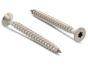 ВИНТЫ ДЛЯ ДЕРЕВА TORX 5x40 КОНИЧЕСКИЕ, НЕРЖАВЕЮЩИЕ, 100 ШТ, МЕБЕЛЬ