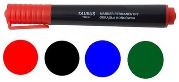 MARKER PERMANENTOWY OKRĄGŁY WODOODPORNY MIX KOLOR