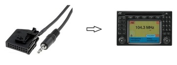 Złącze adapter AUX - JACK do MERCEDES COMMAND 2.0