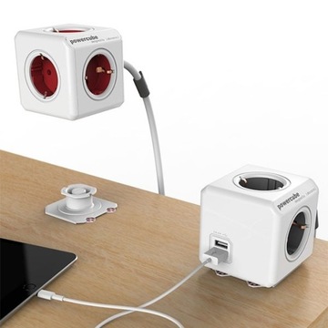 USB-удлинитель PowerCube длиной 1,5 м 2x USB x 4x230 В