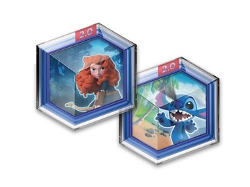 DISNEY INFINITY 2.0 DYSKI MOCY MERIDA I STITCH TOY