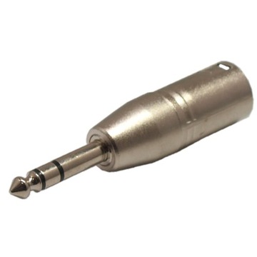 XLR 3pin wt - Jack 6.3mm stereo wtyk adapter