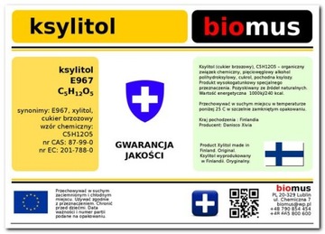 Ksylitol Cukier Brzozowy Danisco Czysty 99,5% 1kg