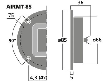 Твитер Air Motion Transformer 20 Вт HQ