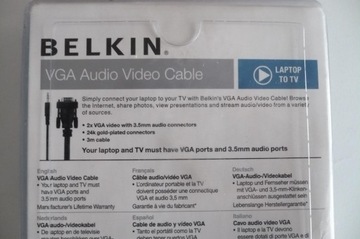 Кабель BELKIN VGA VIDEO для ноутбука-ТВ UXGA (1600x1200)