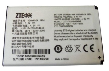NOWA ORYG BATERIA ZTE U232 X920 U235B U520 X925