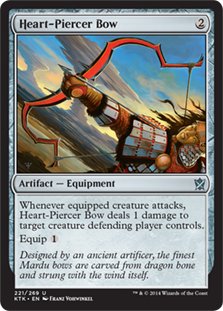 MTG 4x Heart-Piercer Bow (Uncommon)