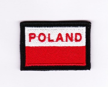 FLAGA POLAND 5,5 x 3,8 cm z rzepem POLSKA