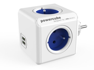 Listwa rozgałęźnik PowerCube Oryginal USB NIEBIESK
