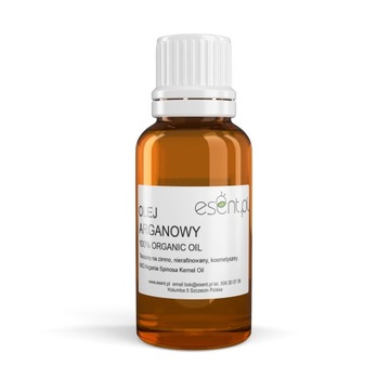 OLEJ ARGANOWY zimnotłoczony, NIERAFINOWANY 20 ml