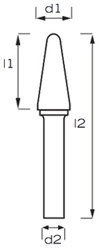 Фреза Напильник с хвостовиком KEL 16x30 хвостовик 6