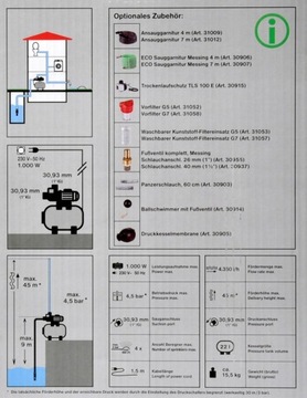 ВОДЯНОЙ НАСОС HYDROPHOR 22L INOX НАБОР HYDROPHOR