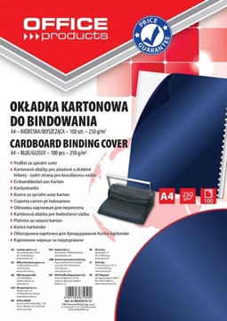 Okładki do Bindowania Błyszczące Niebieskie a100