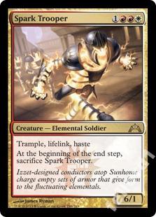 Spark Trooper - 6/1 trample, haste, lifelink @@@@