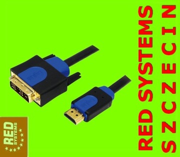 Профессиональный кабель HDMI-DVI 1080p 5м Щецин