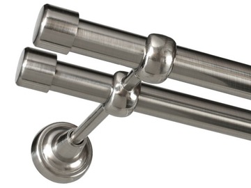 KARNISZE MODERN KARNISZ METAL PODWÓJNY 19+19 / 140