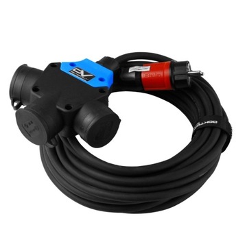 Przedłużacz trójdrożny230V na 3x230V 50m 9290