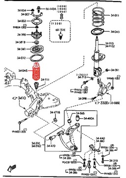 KRYT TLUMIČE PŘEDNÍ MAZDA 323 323F PREMACY