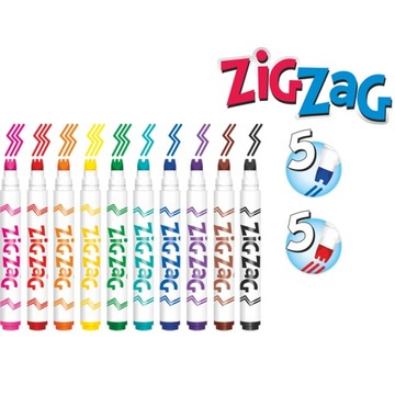 Маркеры ZIG ZAG 10 цветов Colorino