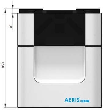 Установка рекуперации тепла AERIS next 450 R VV ST