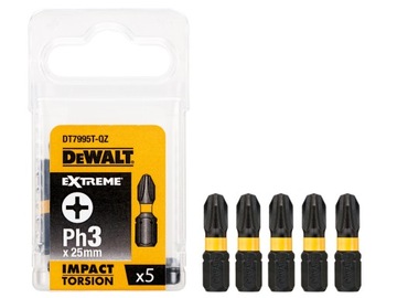 Końcówka bity Ph3x25mm udar 5szt DeWALT TORSION