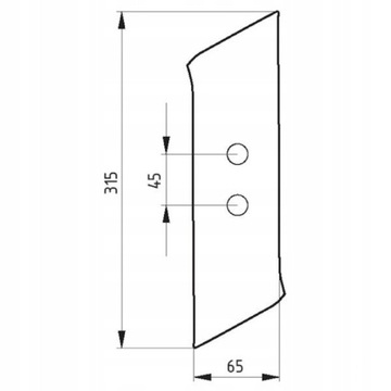 Долото левое C0125 Unia 1067280000 Ibis Vis Tur