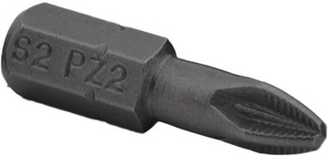 BIT GROT PŁASKI KOŃCÓWKA PZ 2 x 25mm stal S2-ACR