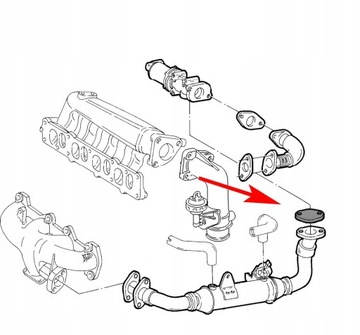 Пробка клапана EGR ALFA ROMEO 147 156 1,9 2,4 JTD