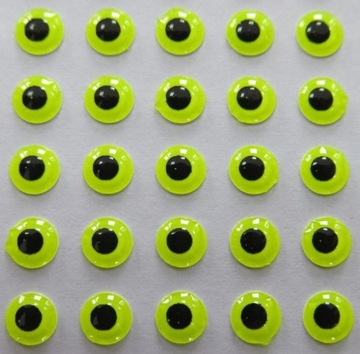 OCZY 3D LIME (FLUO) wobler 4 mm 100-sztuk z USA