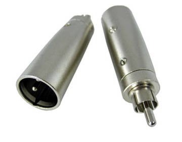 adapter wtyk RCA chinch / wtyk 3 pin XLR