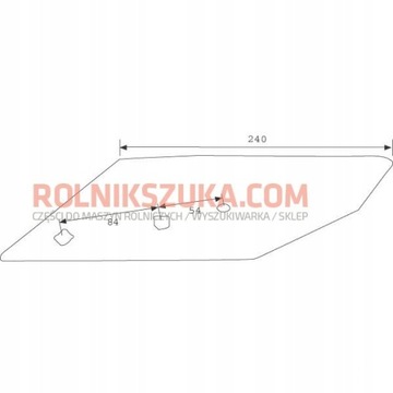 Крышка ножа правая Lemken 3364050