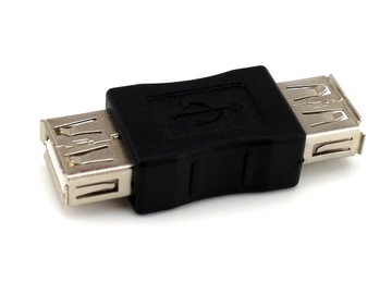 Przejściówka łącznik USB USB gniazda żeńskie F F