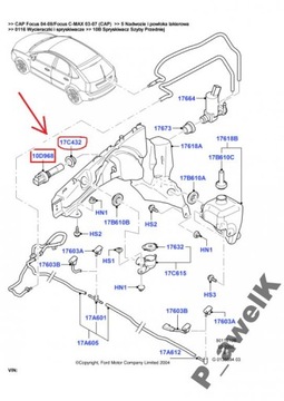 ДАТЧИК УРОВНЯ ЖИДКОСТИ FORD FOCUS MK2 C-MAX MK1