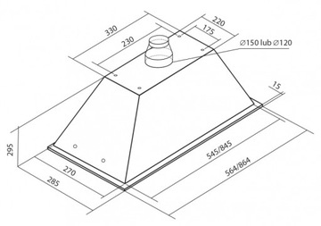 TOFLESZ OK-6 Linea Glass LED 60 Черный + БЕСПЛАТНАЯ бленда