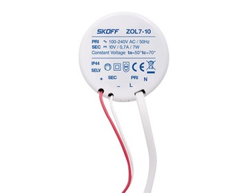 Zasilacz opraw LED ZOL-7W 10V do puszki SKOFF