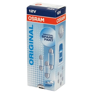 ŻARÓWKA ŻARÓWKI C10W 12V OSRAM SZKLANA RURKOWA