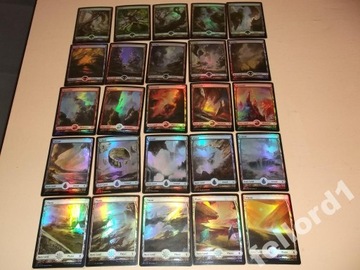 Pełny FOIL Set Basic Landów z Battle for Zendikar@
