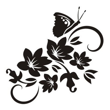 Naklejka na ścianę motyle - Motylkowa fantazja 32