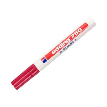 Marker olejowy 2.0-4.0mm czerwony Edding 750