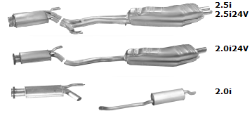 TLUMIK BMW E34 520 520i 525 525i 24V SRODKOWY