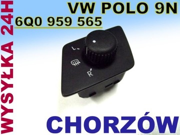 ПЕРЕКЛЮЧАТЕЛЬ ЗЕРКАЛА 6Q0959565 VW POLO 9N 02-10