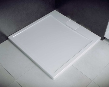 POLSKI BRODZIK SLIM 80x80 cm POKRYWA SYFON