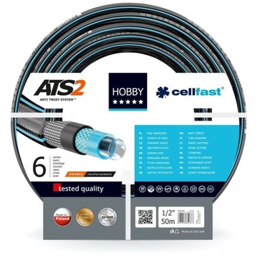 HOBBY 6-слойный садовый шланг 1/2 дюйма, 50 м Cellfast