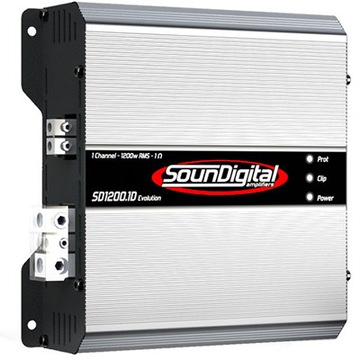 SoundDigital SD1200.1D EVO 2 Ом 14,4 В 1x 1567 Вт RMS