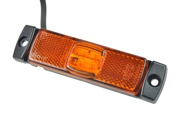 LAMPA BOCZNA POMARAŃCZOWA Z ODBLASKIEM LED FT 17Ż