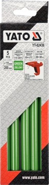 фото ориг. №4, Glue hot melt 11, 2x200mm 5pcs color green