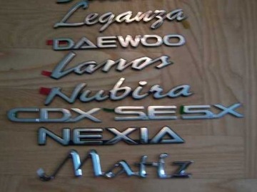 Emblemat Napis Daewoo lanos nowe