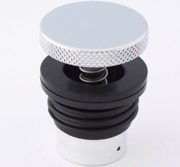 CHROMOWANY KOREK BAKU WLEWU PALIWA GŁADKI CHROM